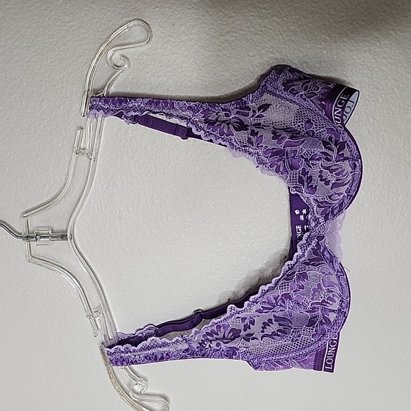 Lounge luxe balcony purple bra underwire size 32D - Picture 1 of 5